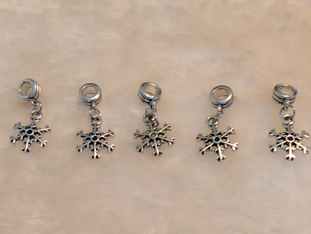 Snowflake Charm  - Set of 5 thumbnail