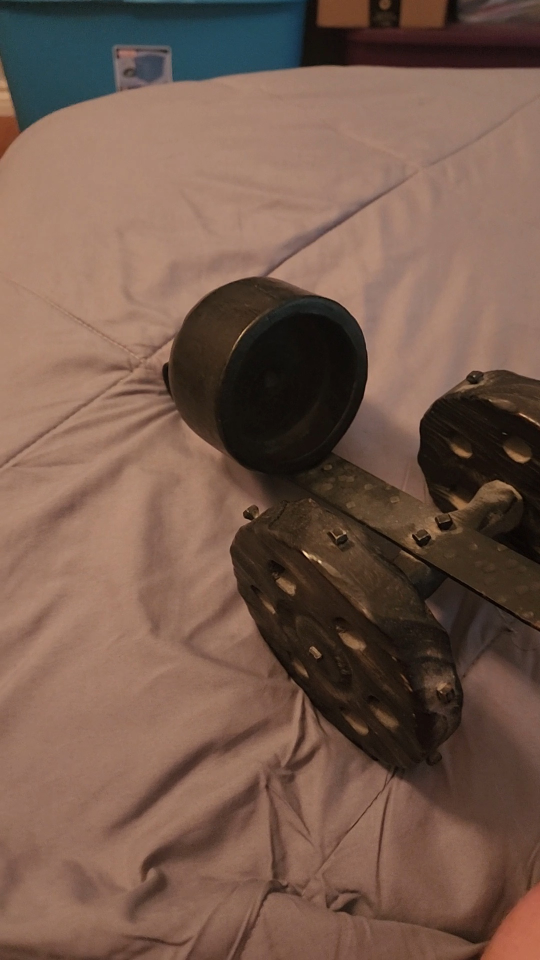 spanish revival 50s brutalist / bodega style wine bottle holder - photo 2