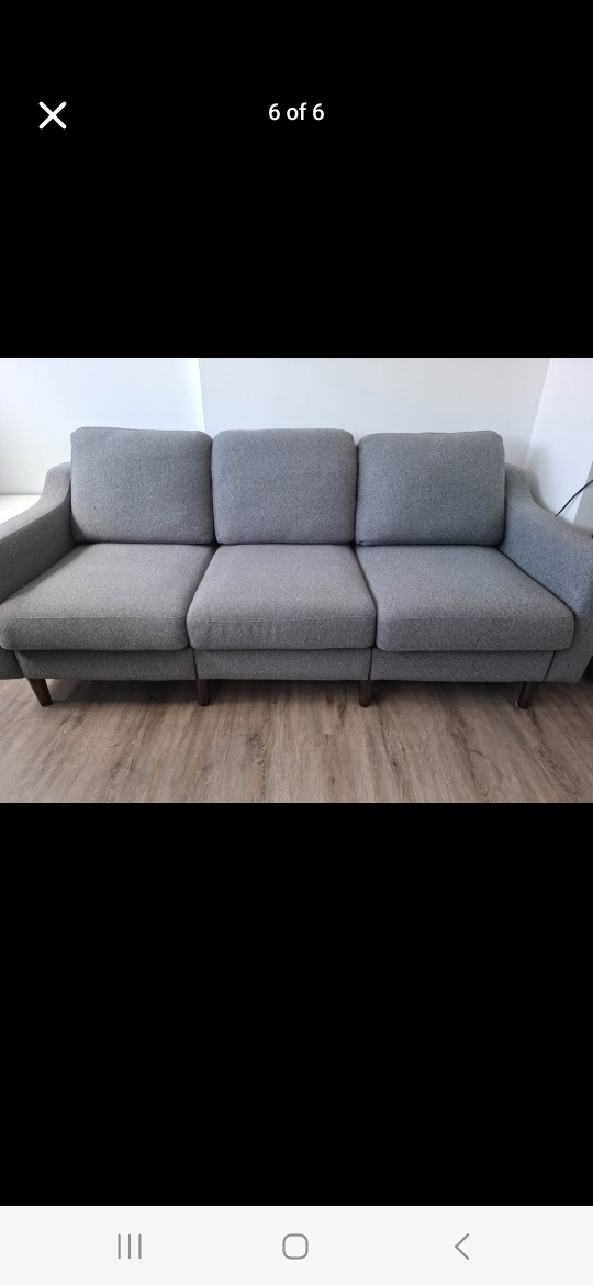 Cozey Altus Collection 3-Seater Sofa - Slate - photo 3