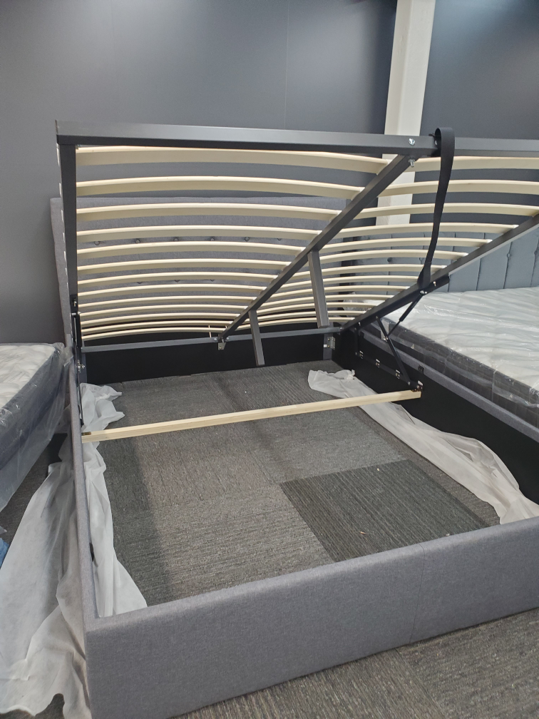 Modern Grey Bed Frame – Brand New - photo 2