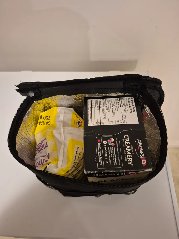 Black Insulated Lunch Bag/Car Head Rest Clip on Storage thumbnail