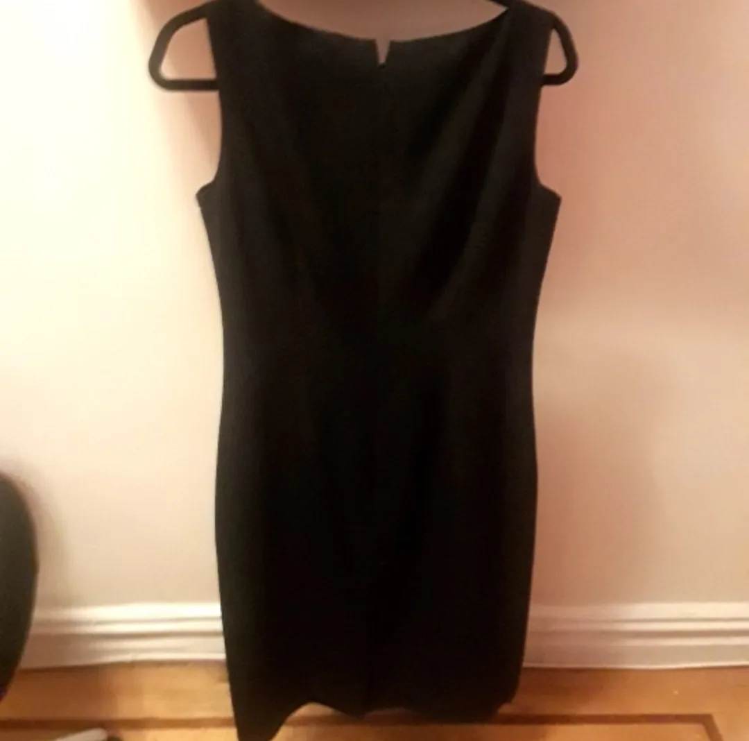 ANNE KLEIN Sleeveless Black Sheath Dress - Size 8/NEW 👗 image indicator(4)