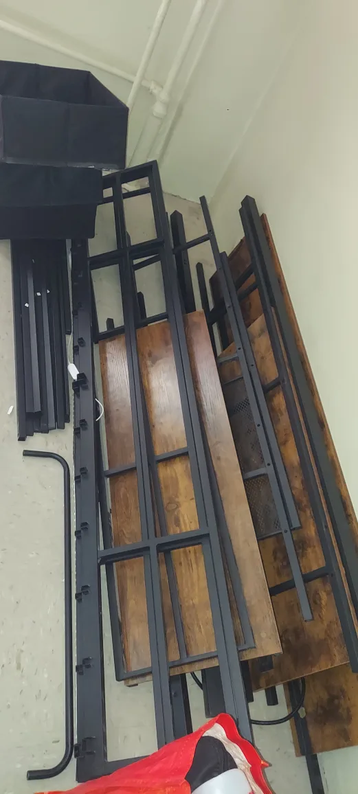 Loft Bed with Desk and Shelves image indicator(2)