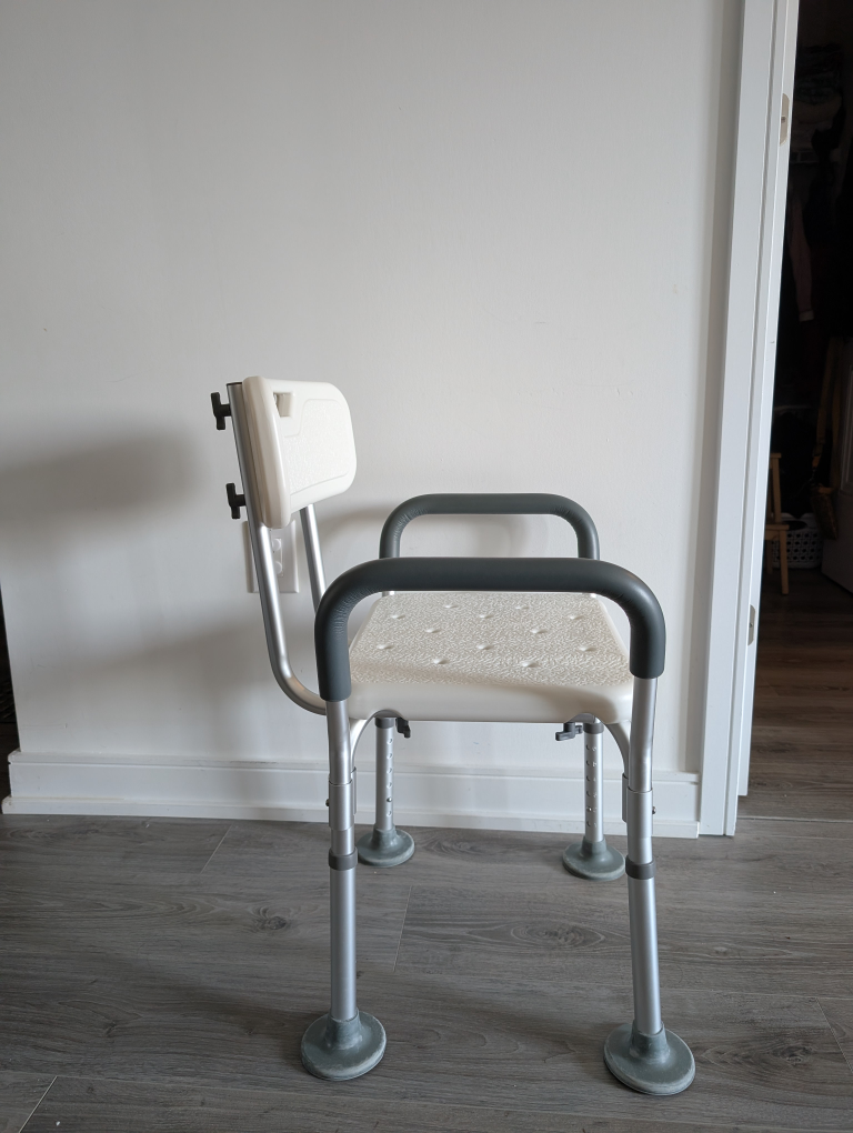 Adjustable Bath and Shower Chair with Back - photo 4