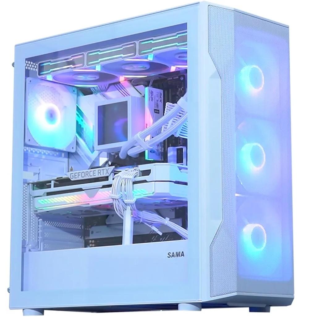 SAMA White PC Case - Like New!