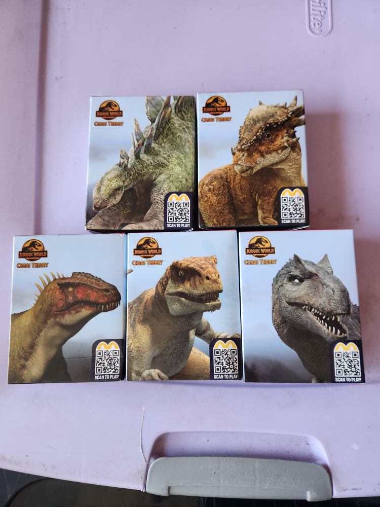 Jurassic World dinosaurs from McDonald's