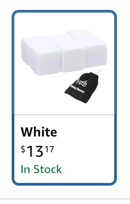 Whisky Stones - White