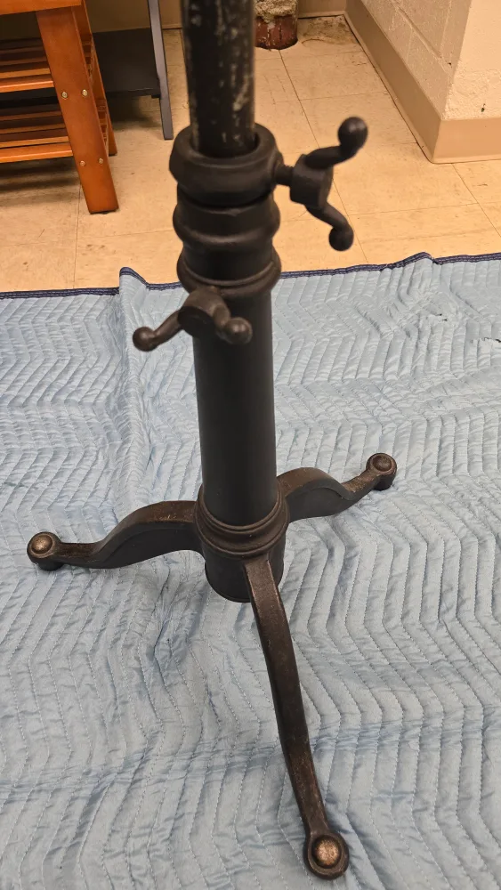 Adjustable Height Table Base - Black thumbnail