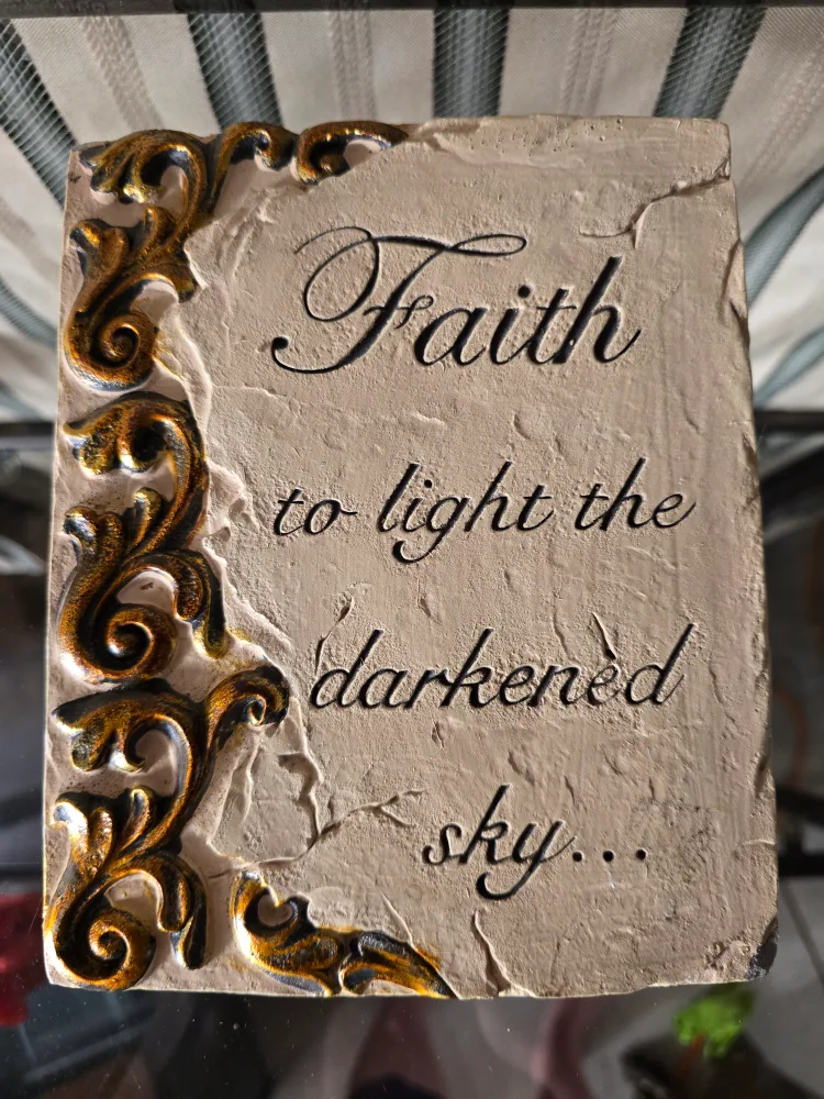 Faith to Light the Darkened Sky Plaque thumbnail