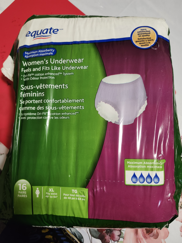 Equate Women's Underwear, Size XL (16 pairs)