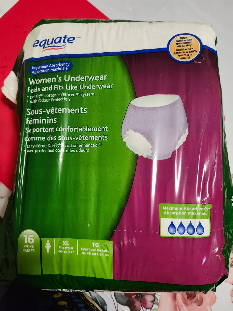 Equate Women's Underwear, Size XL (16 pairs) thumbnail