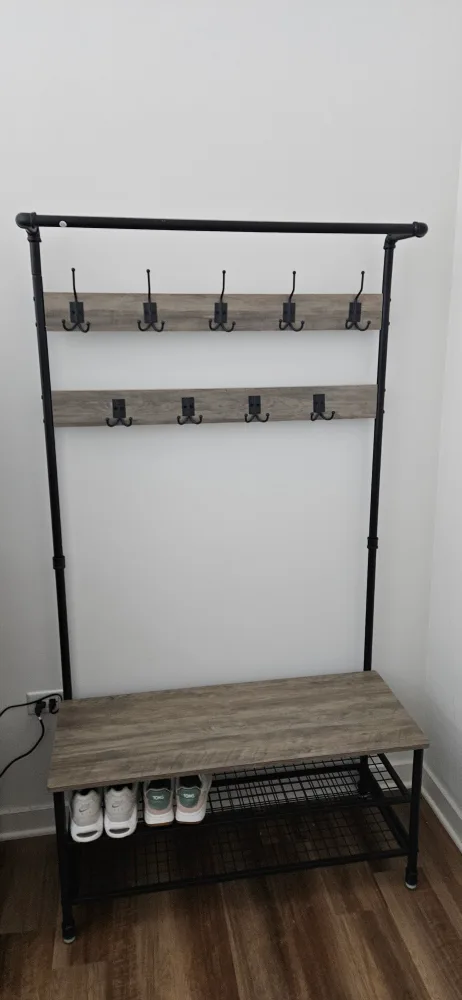Entryway Coat rack/ shoe bench thumbnail