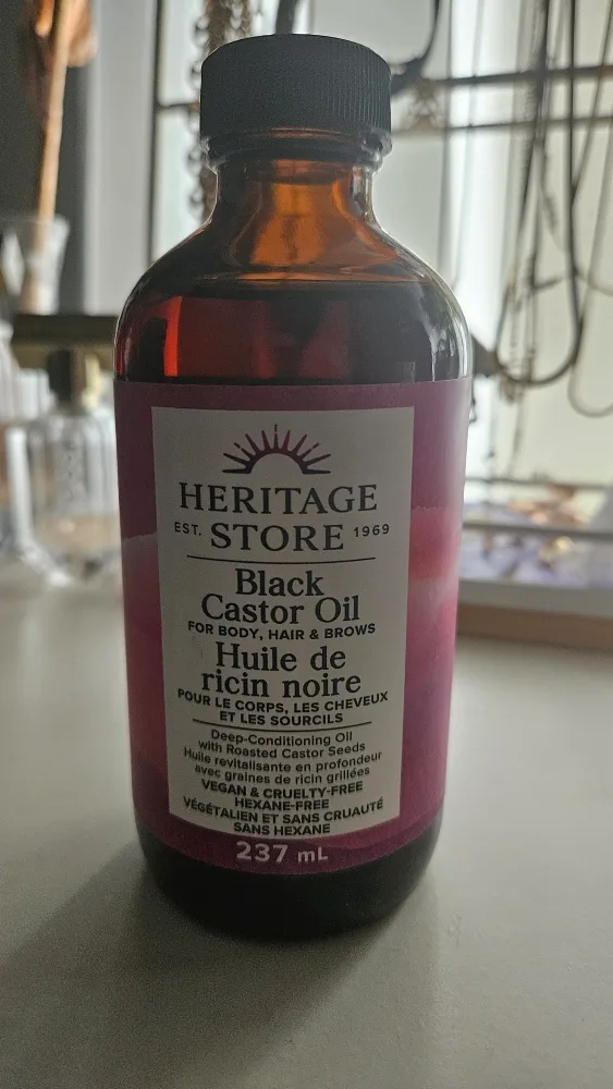 Heritage Store Black Castor Oil 237mL thumbnail