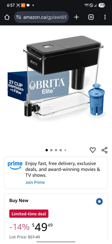 Brita Extra Large 27 Cup Water Dispenser