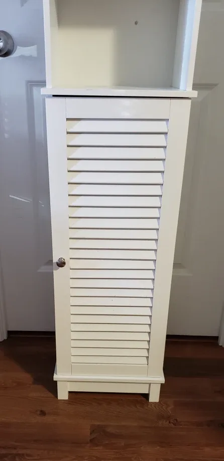 White Bathroom Storage Cabinet image indicator(2)