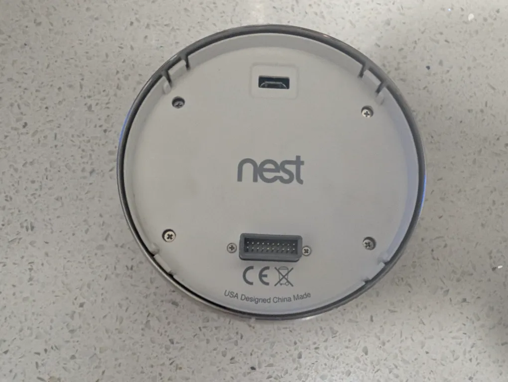 This is a Gen1 Google nest thermostat&backing plate 2.5&5G image indicator(4)