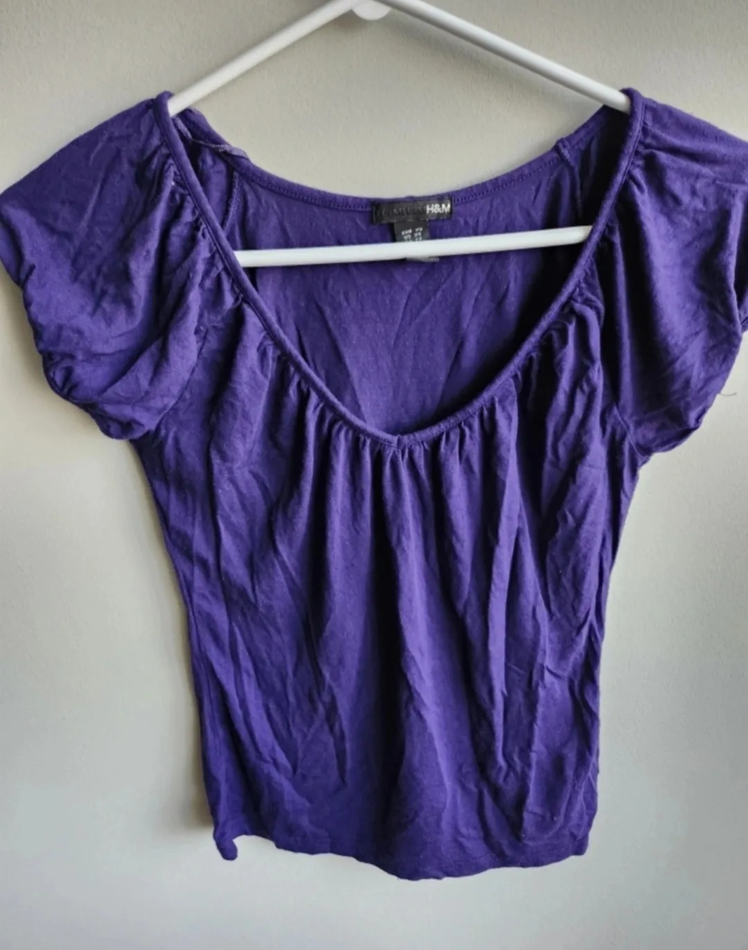 H&M Purple Top - Size EUR 32 thumbnail