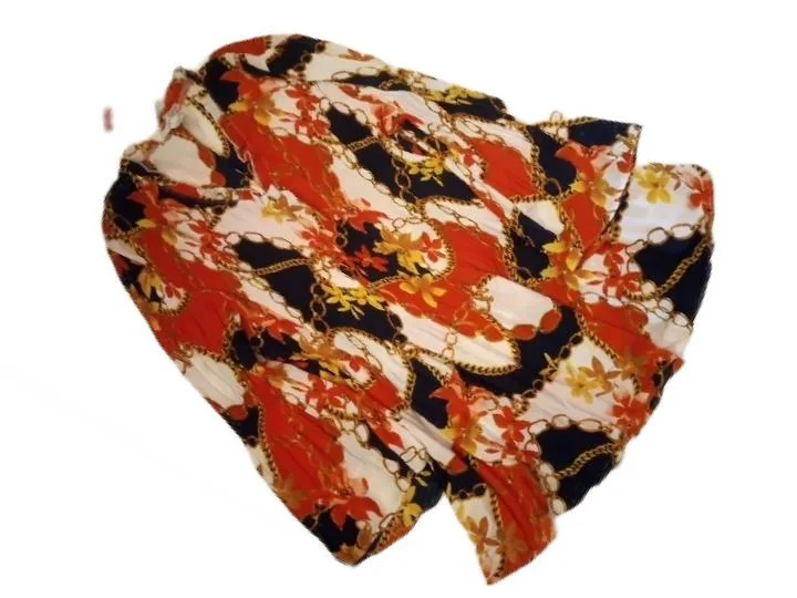 Floral & Chain Print Blouse thumbnail