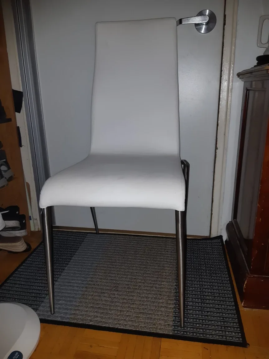 🧡2 Structube faux leather  Dining Chair - Like New! thumbnail