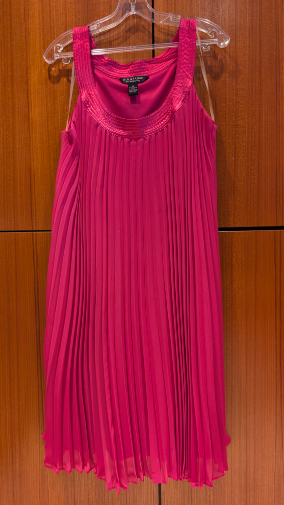 Signature Hot Pink Pleated Dress XL - photo 2