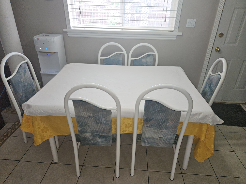 Dining table with 6 chairs