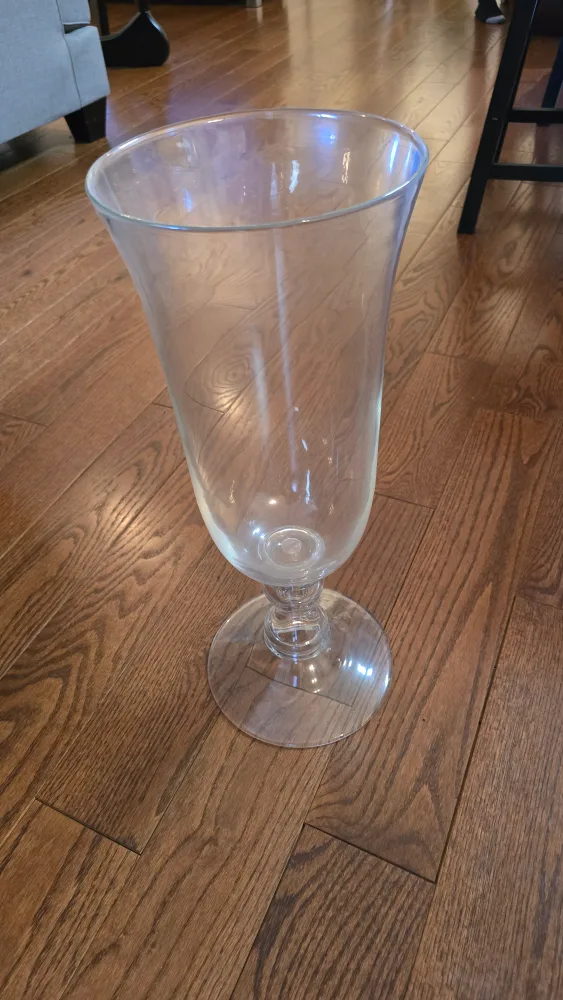 Glass Hurricane Vase thumbnail