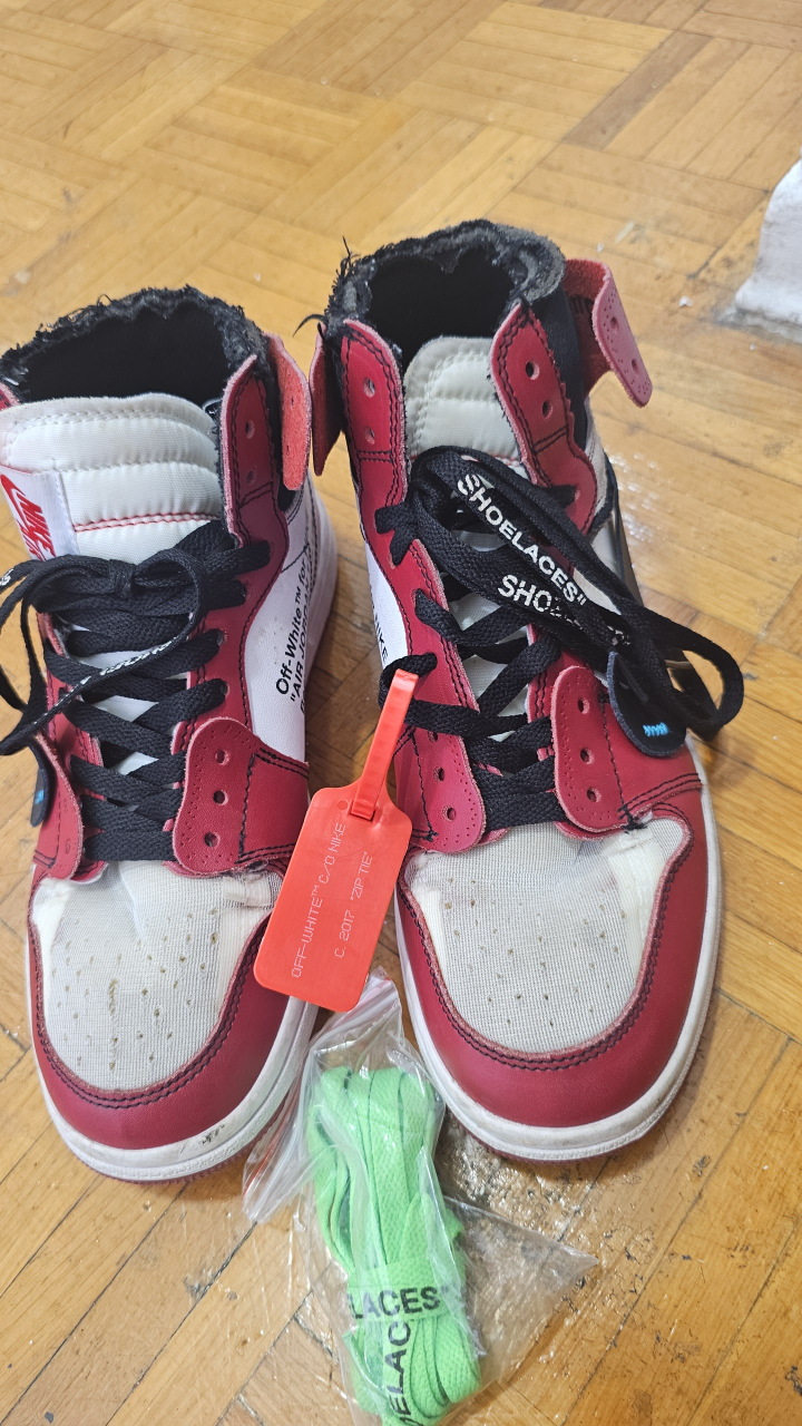 Nike Air Jordan 1 Retro High Off-White Chicago - Size 7 - photo 3