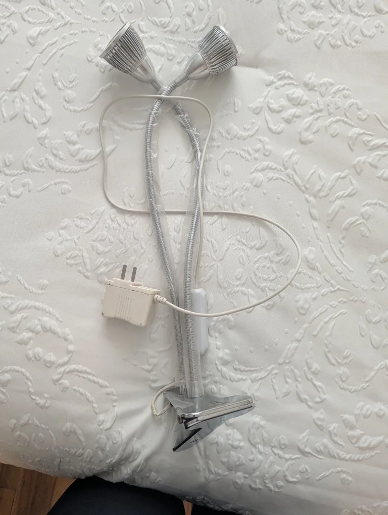 Clip-on Double Head LED Desk Lamp thumbnail