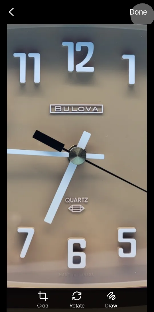 🥳VGC🤩 Bulova (1970's) Quartz Wall Clock - Brown Tested image indicator(2)