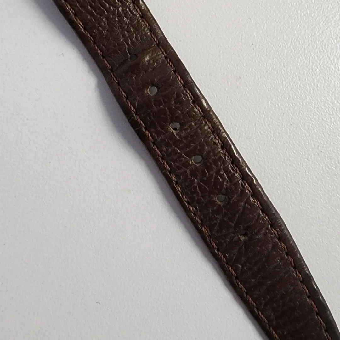 Vtg Today Southwest Watch Unisex 35mm Triangle Dial Leather Band image indicator(7)