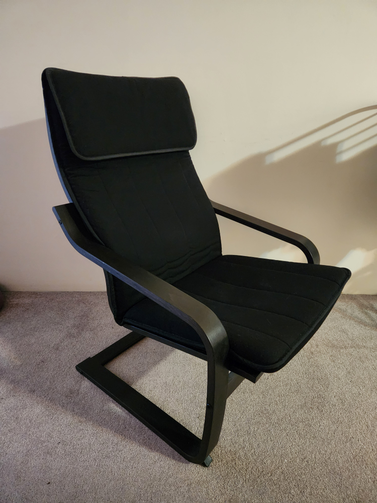 IKEA Poang Chair in Black - photo 3