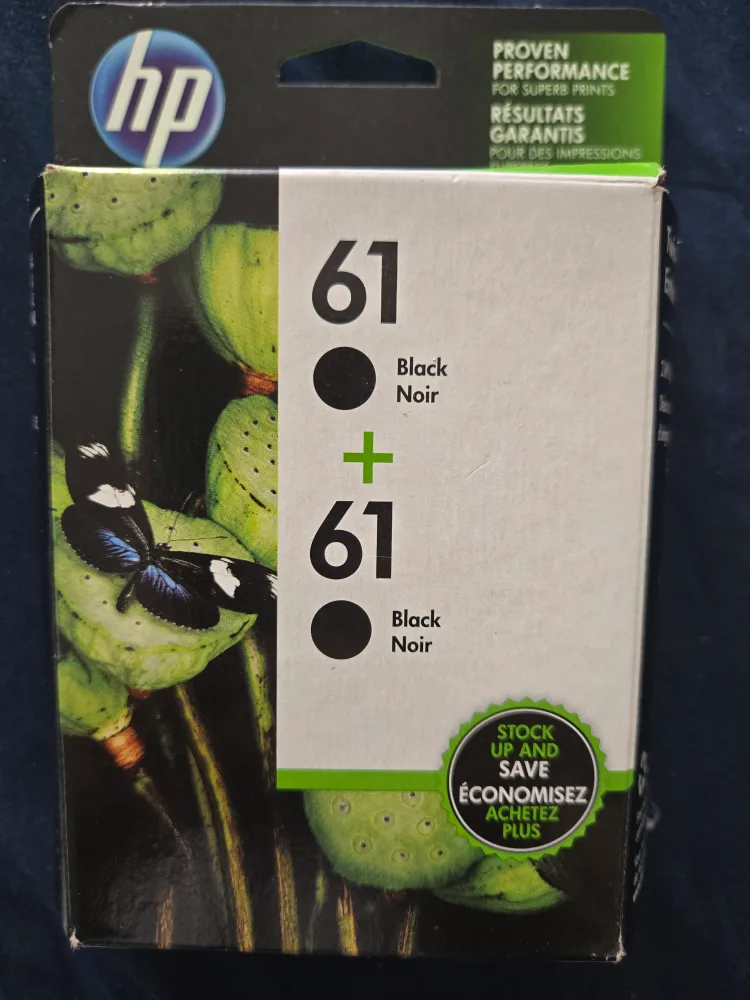 HP 61 Black Ink Cartridge - New in Box thumbnail