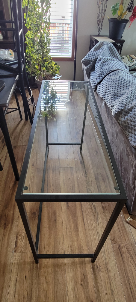 Glass Top Console Table - photo 3