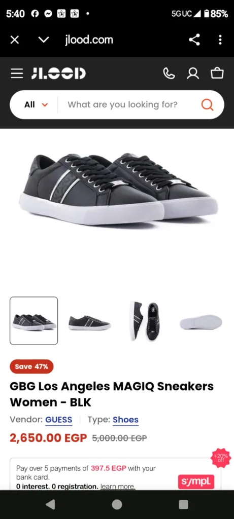 GBG Los Angeles MAGIQ Sneakers - Women's Black image indicator(2)