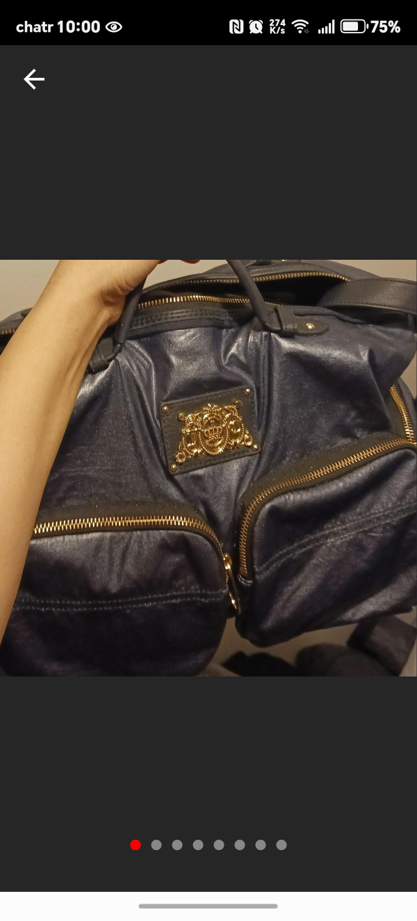Juicy Couture Black Leather Satchel