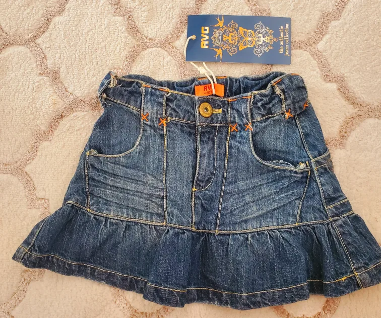 AVG Girls Denim Skirt - Kids Size 10Y thumbnail