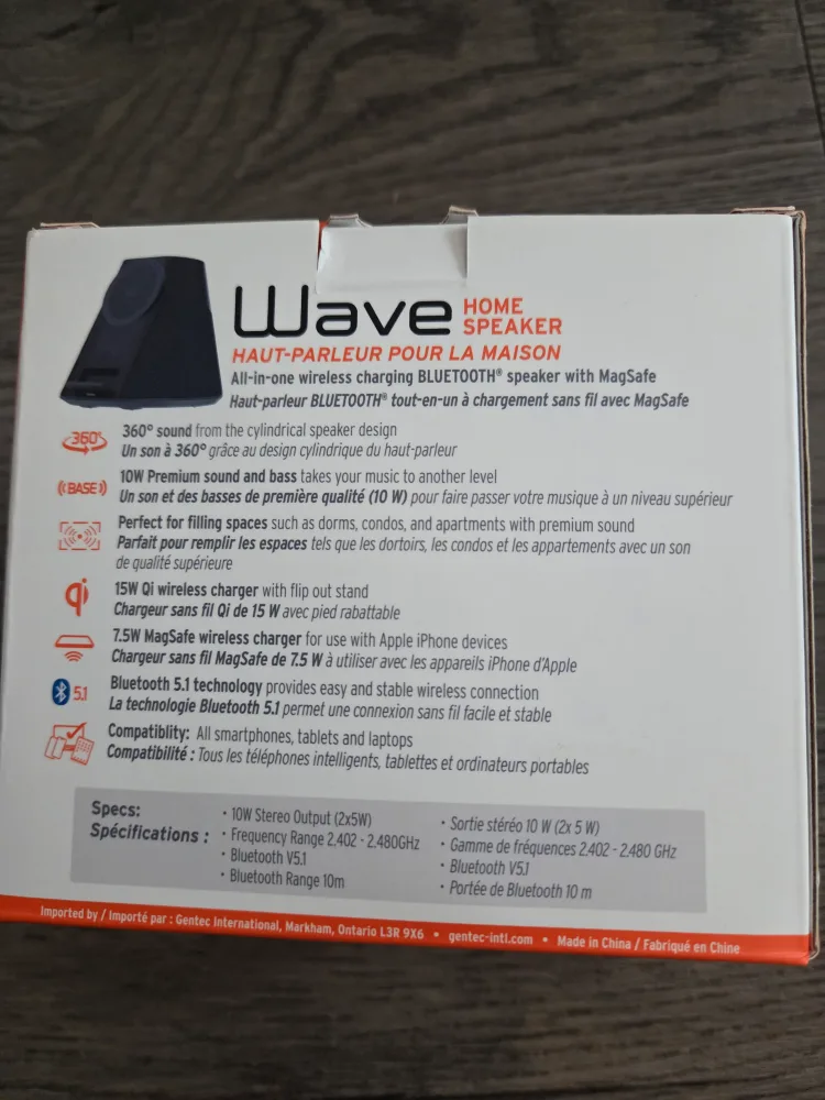 iQ Wave Home Speaker with MagSafe + Wireless Charging image indicator(2)