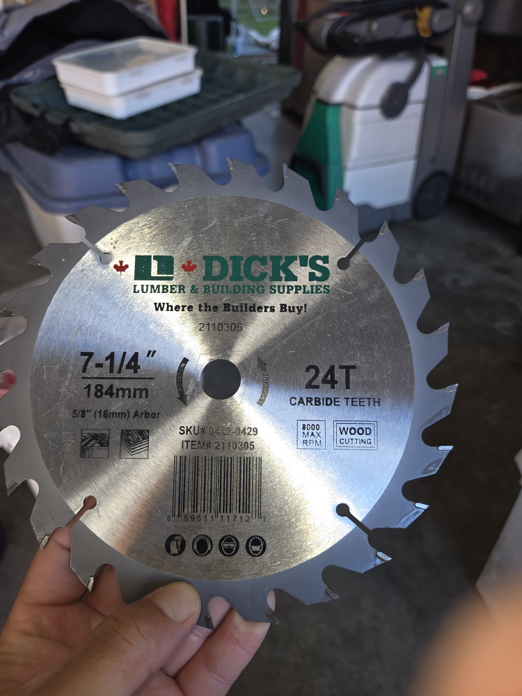 Dick's Lumber 7-1/4" Circular Saw Blade - photo 2