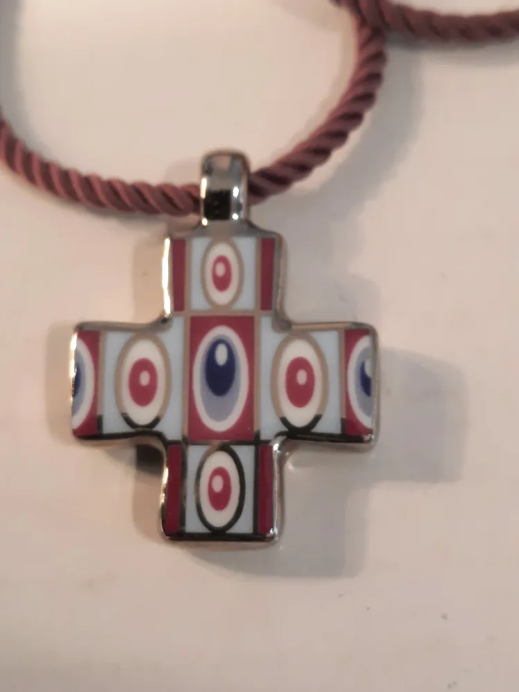 Bernardaud Cross Pendant Necklace image indicator(2)