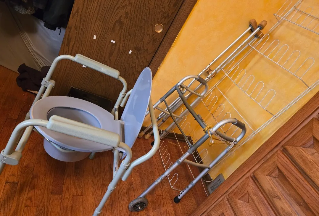 Used Medical Toilet Seat and Walker thumbnail