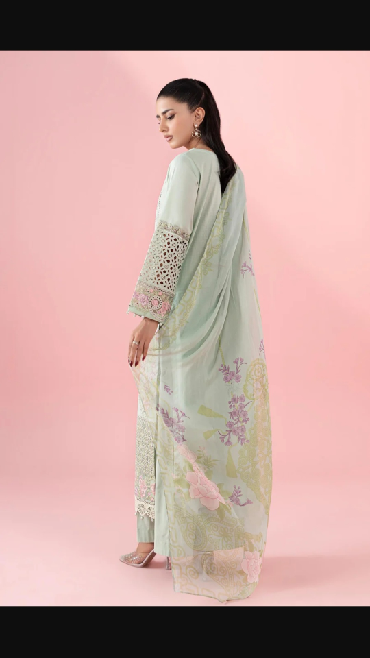 Maria.B Mint Green Embroidered dress - photo 2
