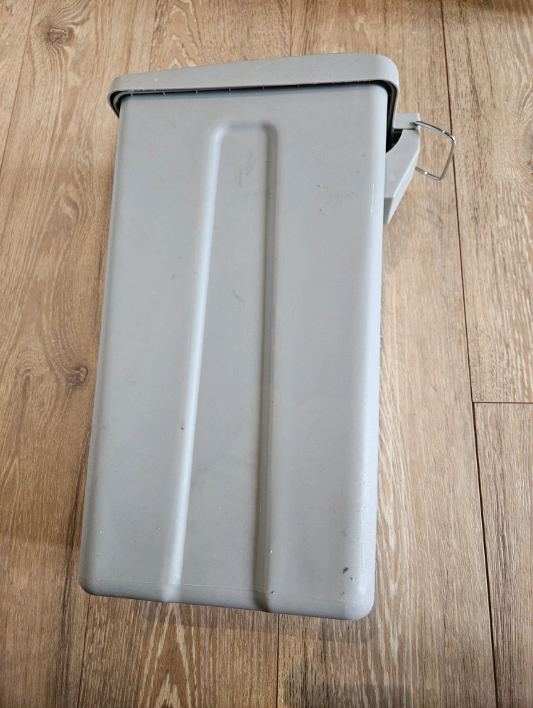 Grey Plastic Garbage Bin