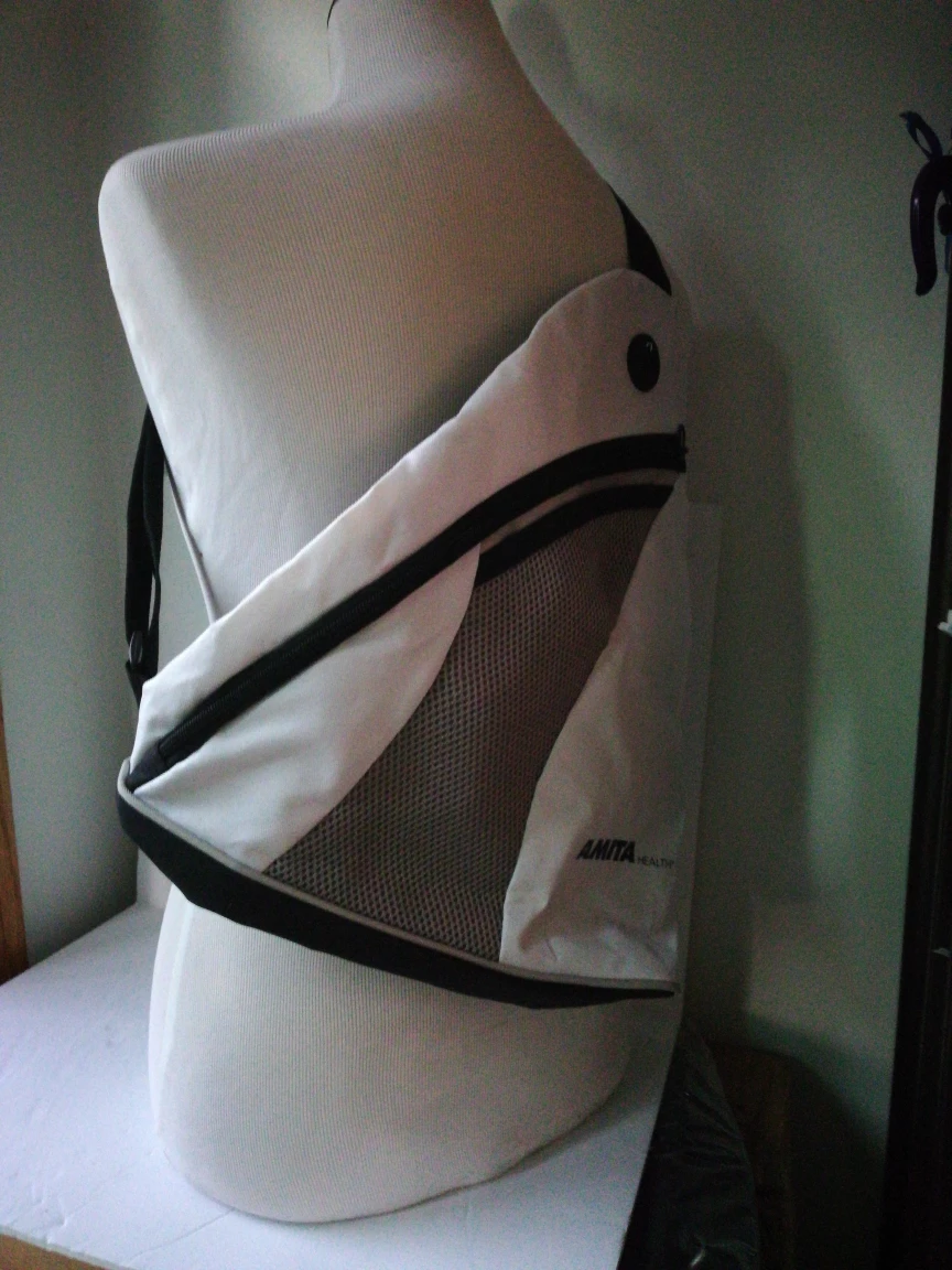 Amita Health Sling Bag - White/Black