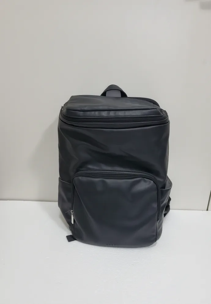 Bugatti Black Leather Backpack thumbnail