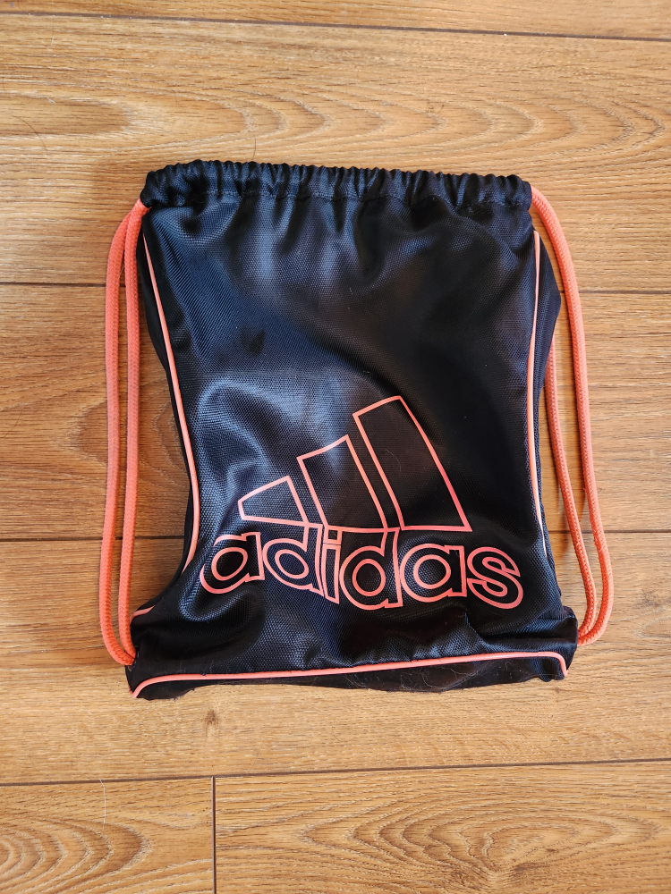 Adidas Black & Pink Drawstring Bag