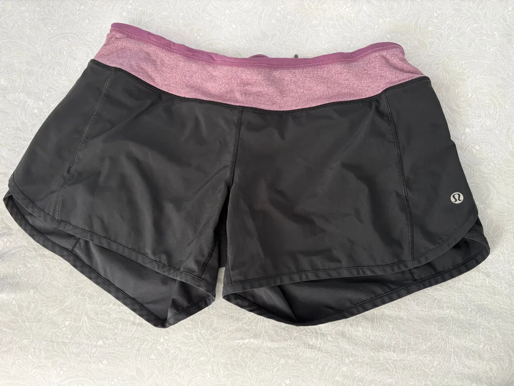 Lululemon Black Running Shorts image indicator(2)