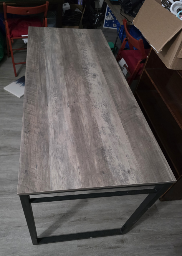 VASAGLE Computer Desk, 55.1-Inch, Greige