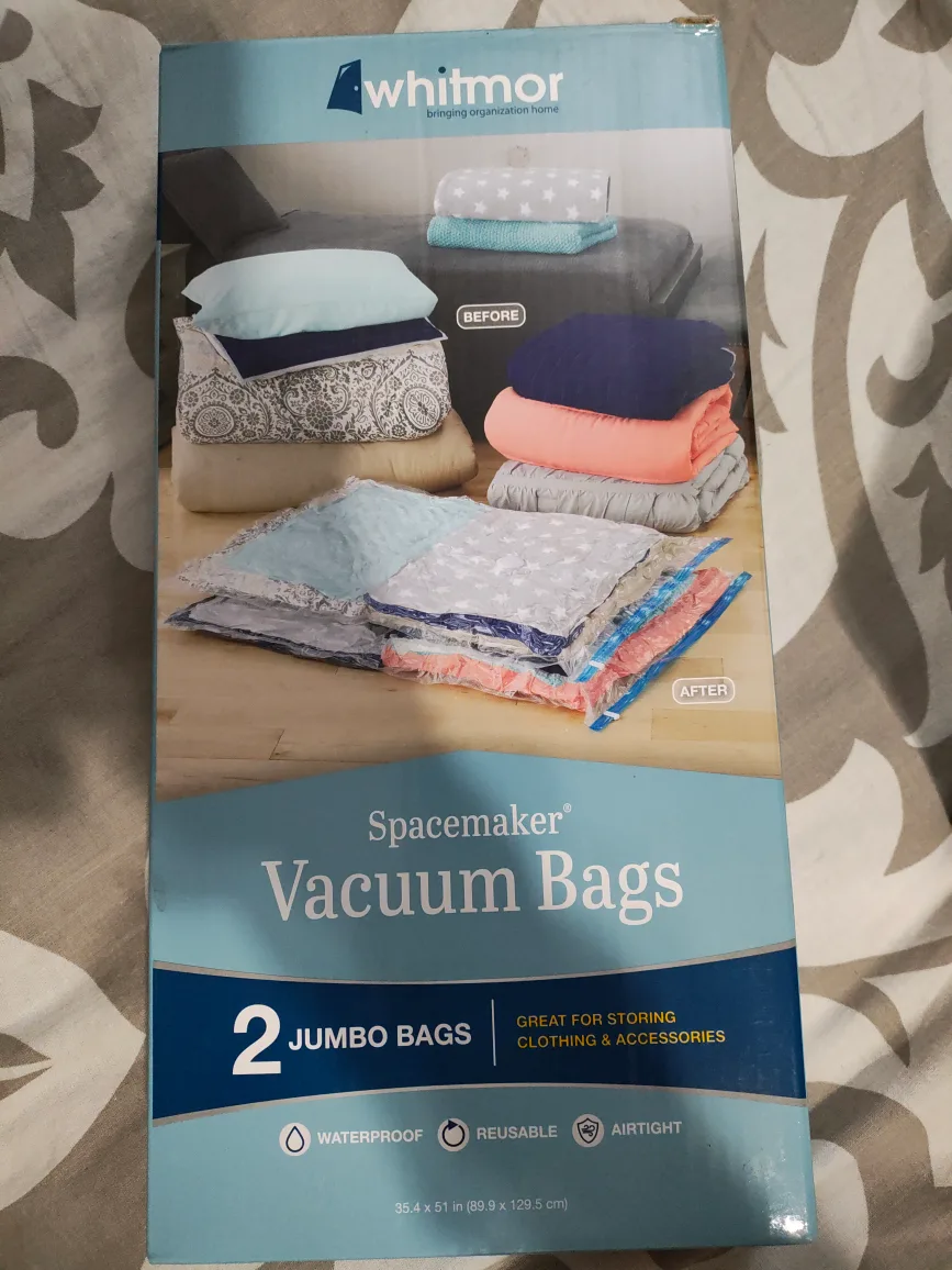 Whitmor Spacemaker Jumbo Vacuum Bags - 2 Pack🧡 thumbnail