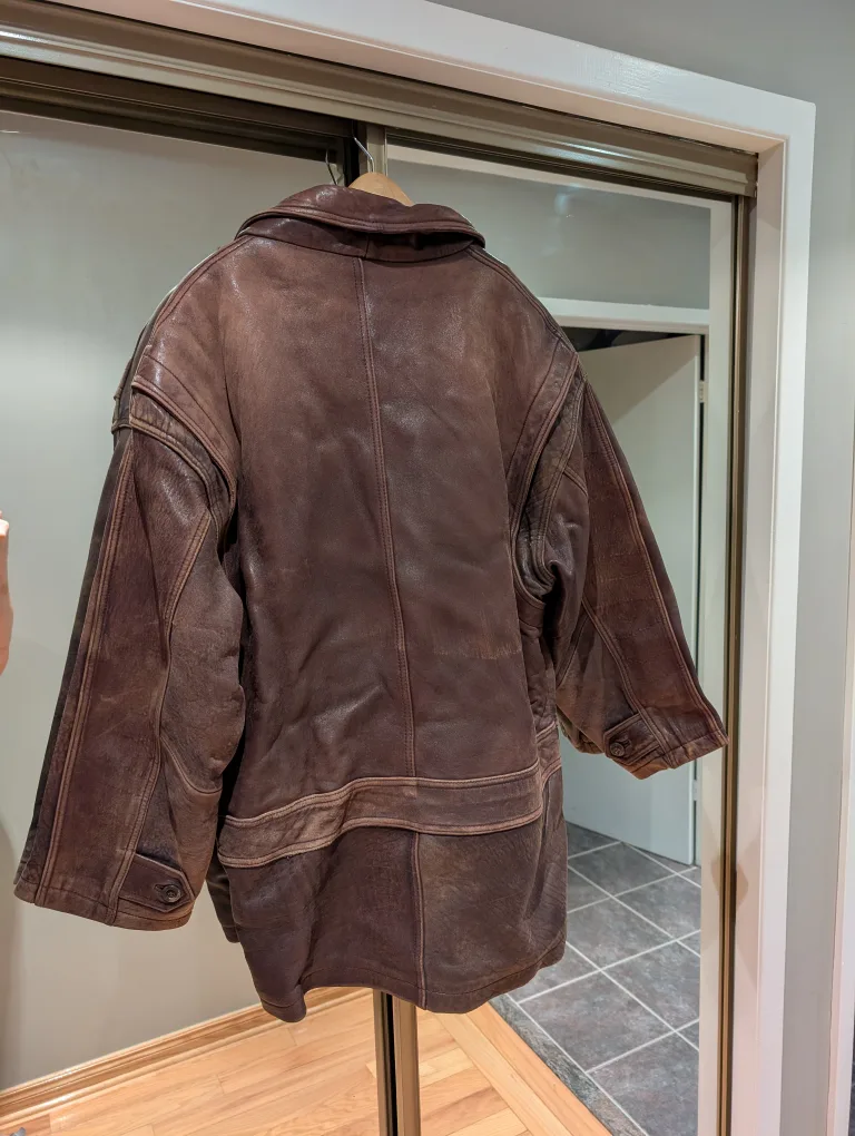 Men's Danier Genuine Leather Car Coat image indicator(2)