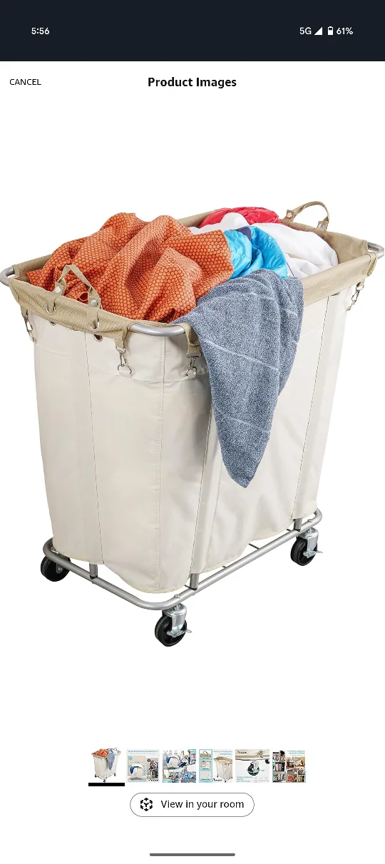 ALKOW Heavy Duty Laundry Cart thumbnail